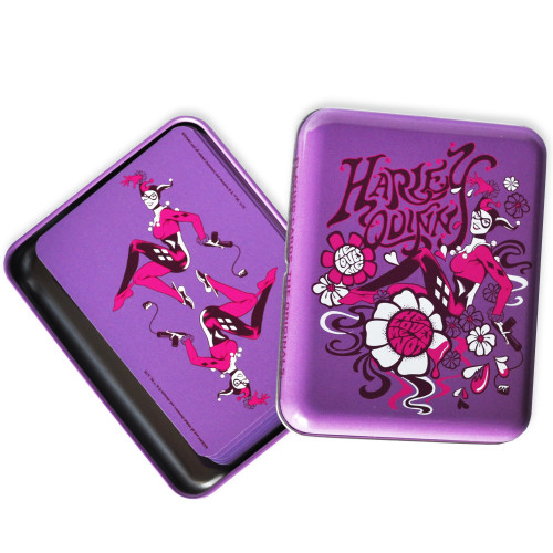 Carti de joc in cutie metalica de colectie - "Harley Quinn"